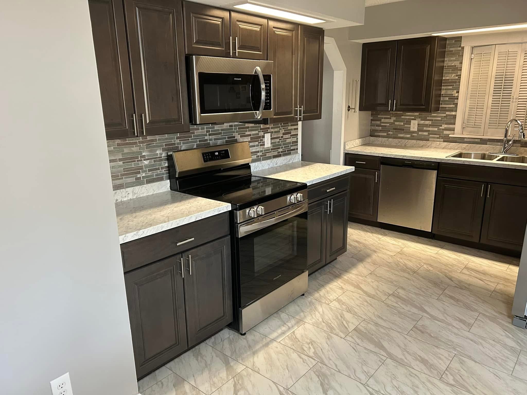 Dark Cabinet Kitchen Refresh