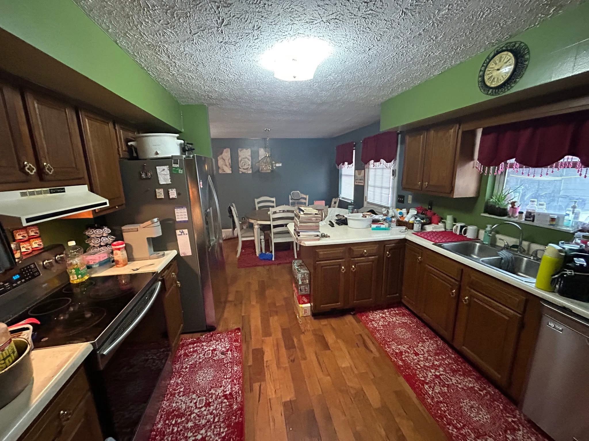 Before: White Galley Kitchen Refresh